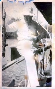 My mother wrote on this picture "Pop with my Pet"