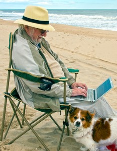 Dan composing for a future issue